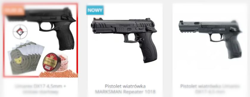 najtańsza wiatrówka pistolet